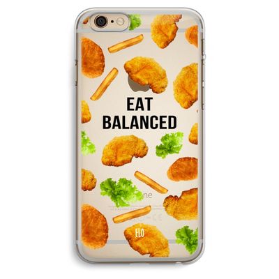 Eat Balanced: iPhone 6 Plus / 6S Plus Transparant Hoesje