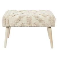 Bijzet krukje Berber Mirage - naturel - hout - 60 x 40 x 32 cm - Marokkaanse stijl Bijzet krukje Berber Mirage - naturel - hout - 60 x 40 x 32 cm - Marokkaanse stijl