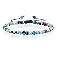 Memphis Fire Armband Natuursteen Kralen - Blue Fire