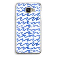 Blauwe golven: Samsung Galaxy A5 (2016) Transparant Hoesje