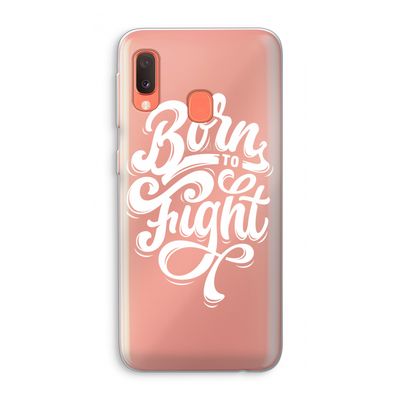 Born to Fight: Samsung Galaxy A20e Transparant Hoesje