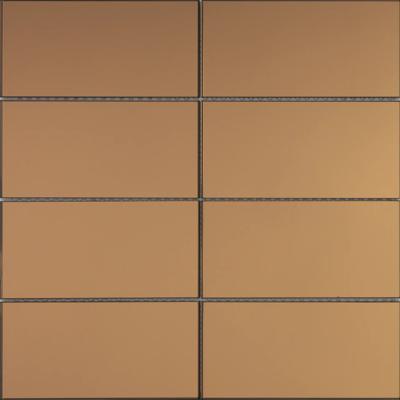 Mozaïek tegels Selfie Koper 30,2x30,6 - Rechthoek Wandtegels Glas
