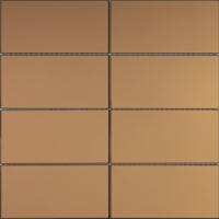 Mozaïek tegels Selfie Koper 30,2x30,6 - Rechthoek Wandtegels Glas