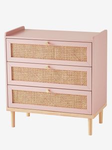 Rieten commode LIGNE POÉSIE roze