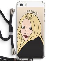 Mary Kate: iPhone 5 / 5S / SE Transparant Hoesje met koord