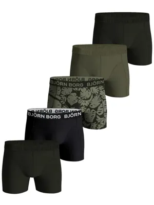 5-Pack heren boxershorts - Core - Voordeelverpakking jongens ondergoed katoen