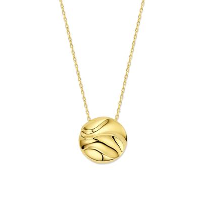 14k Geelgouden Collier met Hanger - Verstelbare Lengtes (42-45 cm)