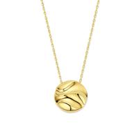 14k Geelgouden Collier met Hanger - Verstelbare Lengtes (42-45 cm)