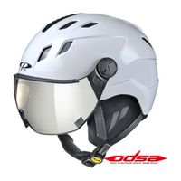 CP Corao+ skihelm wit glans met meekleurend vizier (4 Keuzes) - zeer veilig