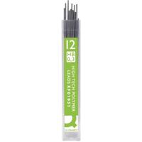 Q-CONNECT potloodstiften 0,3 mm HB etui van 12 stuks