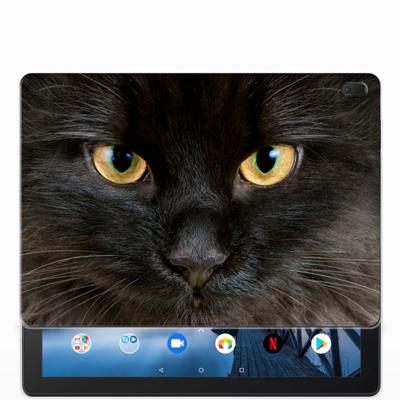 Lenovo Tab E10 Back Case Zwarte Kat