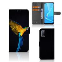 OPPO A72 | OPPO A52 | Telefoonhoesje | Met pasjeshouder | Papegaai