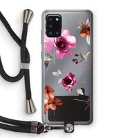 Geschilderde bloemen: Samsung Galaxy A31 Transparant Hoesje met koord