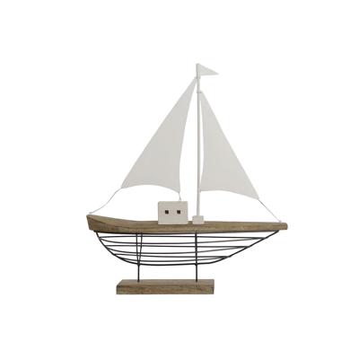 Decoratieve figuren Home ESPRIT Wit Natuurlijk Kaarsenmaker Zeeman Verouderde afwerking 54 x 15 x 61,5 cm