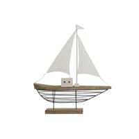 Decoratieve figuren Home ESPRIT Wit Natuurlijk Kaarsenmaker Zeeman Verouderde afwerking 54 x 15 x 61,5 cm