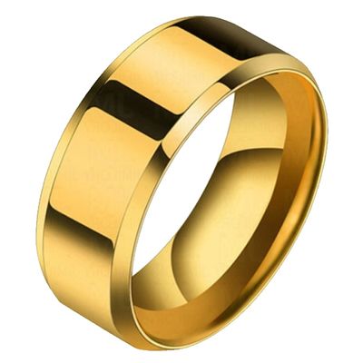 Heren ring Titanium Goudkleurig 8mm-18mm
