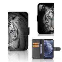 Apple iPhone 12 Mini | Telefoonhoesje | Met pasjeshouder | Tijger