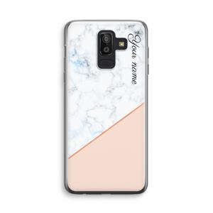 Marmer in stijl: Samsung Galaxy J8 (2018) Transparant Hoesje