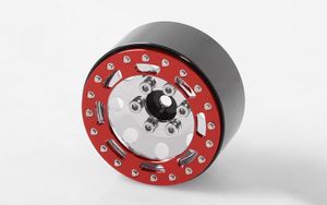RC4WD TRO 1.7 Stamped Steel Beadlock Wheels (Red/Chrome) (Z-W0225)