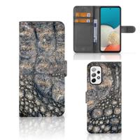 Samsung Galaxy A73 5G | Telefoonhoesje | Met pasjeshouder | Krokodillenprint
