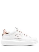 Karl Lagerfeld logo-print leather sneakers - Blanc - thumbnail