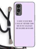 Regenboog: OnePlus Nord 2 5G Transparant Hoesje met koord Regenboog: OnePlus Nord 2 5G Transparant Hoesje met koord