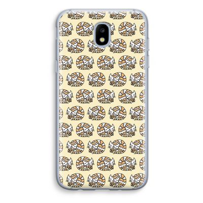 Slapende poes: Samsung Galaxy J5 (2017) Transparant Hoesje