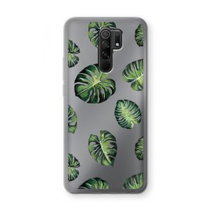 Tropische bladeren: Xiaomi Redmi 9 Transparant Hoesje