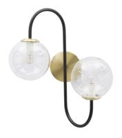 WANDLAMP IJZER ZWART CM 36x24x45