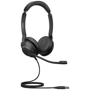 Jabra Evolve2 30 SE MS Stereo On Ear headset Computer Kabel Stereo Zwart Ruisonderdrukking (microfoon), Noise Cancelling Headset, Microfoon uitschakelbaar