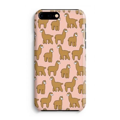 Alpacas: iPhone 8 Plus Volledig Geprint Hoesje