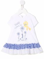 Monnalisa t-shirt Squad Flowers - Blanc