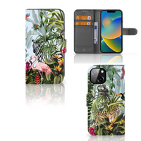 Telefoonhoesje met Pasjes voor Apple iPhone 14 Jungle - thumbnail