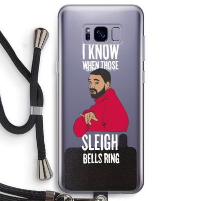 Sleigh Bells Ring: Samsung Galaxy S8 Transparant Hoesje met koord