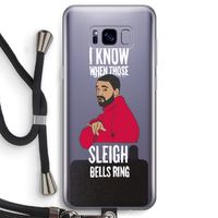 Sleigh Bells Ring: Samsung Galaxy S8 Transparant Hoesje met koord