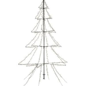 Lumineo Kerstverlichting figuur - kerstboom - LED - 300 cm - warm wit