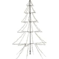 Lumineo Kerstverlichting figuur - kerstboom - LED - 300 cm - warm wit