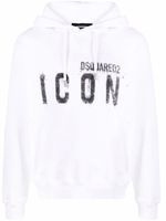 DSQUARED2 hoodie à logo imprimé - Blanc - thumbnail