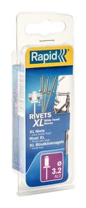 Rapid XL blindklinknagels Ø3,2 x 8 mm, 50 stuks + boor - 5000659 - 5000659