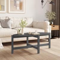 Salontafel 118x63x45 cm massief grenenhout grijs