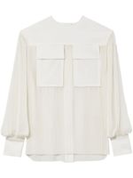 Proenza Schouler blouse plissée à manches longues - Blanc