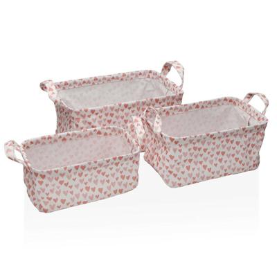 Mandenset Versa Amore Textiel 28 x 18 x 14 cm