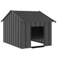 VidaXL Hondenhok met dak 83x130x85 cm gegalvaniseerd staal