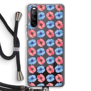Klaproosjes: Sony Sony Xperia 10 III Transparant Hoesje met koord