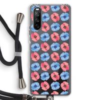Klaproosjes: Sony Sony Xperia 10 III Transparant Hoesje met koord