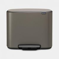 Brabantia Bo Pedaalemmer - 11+23 liter - platinum 121203 - thumbnail