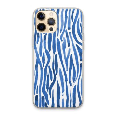 Blauwe nerven: iPhone 13 Pro Max Transparant Hoesje