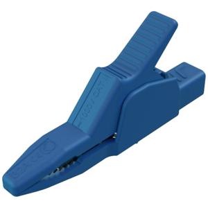 SKS Hirschmann AK 2 B 2540 I bl Veiligheids-krokodilklem Steekaansluiting 4 mm CAT II 1000 V Blauw