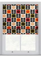 Orla Kiely - Vouwgordijnen - Vlek Bloemstengel Tomaat & Roze