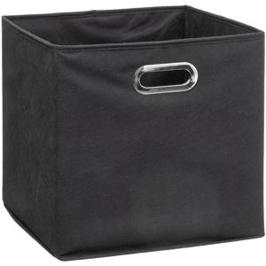 Opbergmand/kastmand donkergrijs - linnen - 29 liter - 31 x 31 x 31 cm - Opbergbox - Vakkenkast